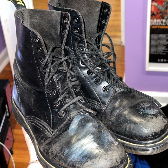 Dr. Martens Black Lace-Up Men's Boots - Picture 1 of 4